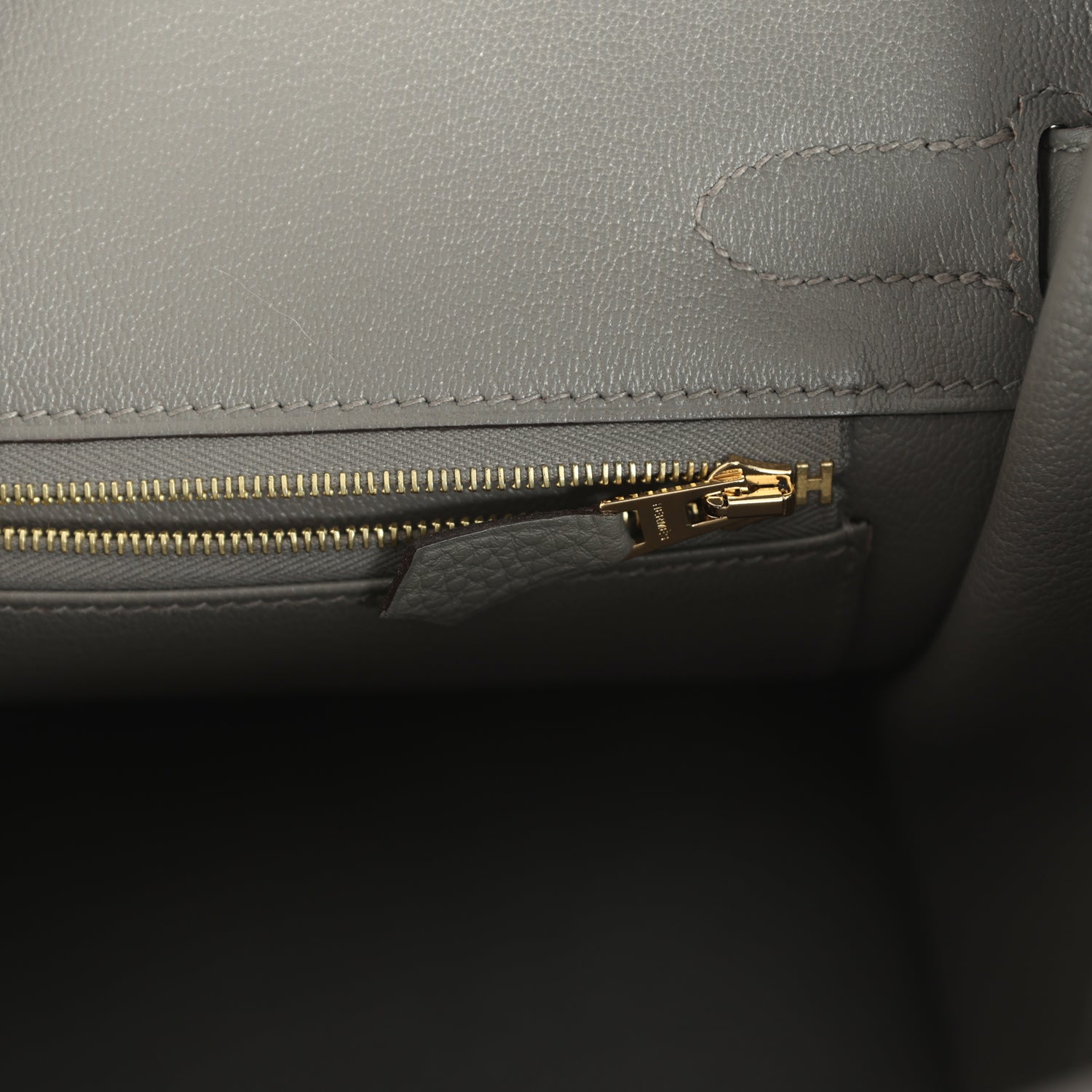 Hermes Birkin 30 Gris Meyer Togo Gold Hardware