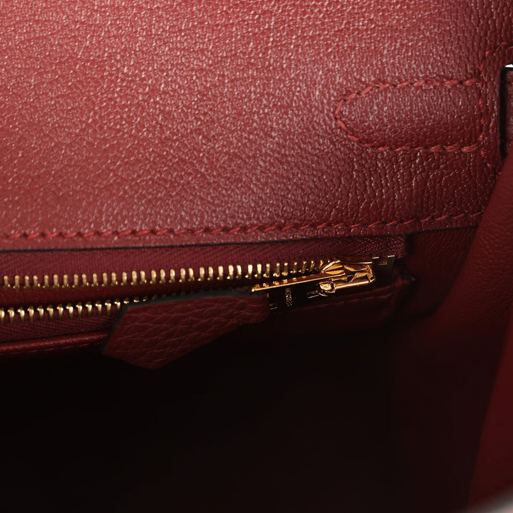 Hermes Birkin 25 Rouge H Togo Gold Hardware