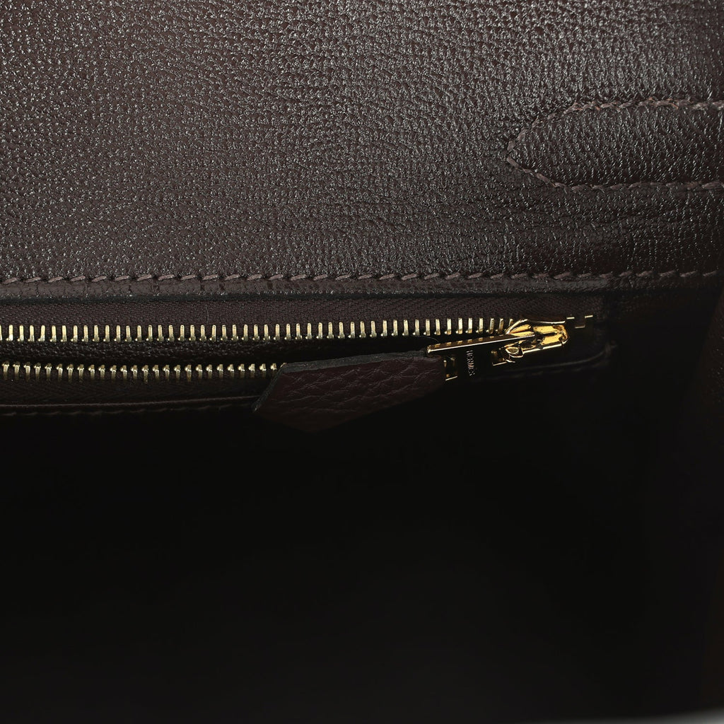 Hermes Birkin 30 Chocolate Togo Gold Hardware