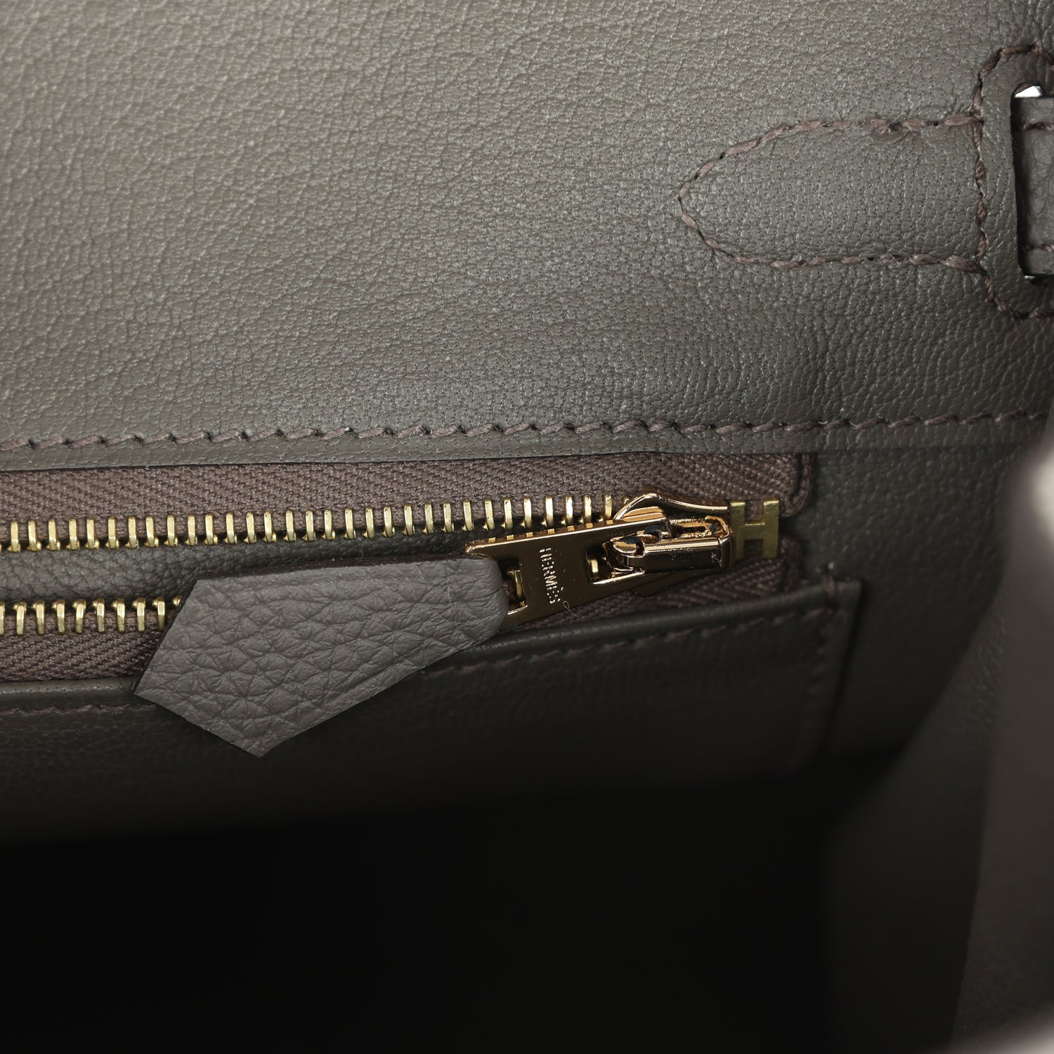 Hermes Birkin 25 Etain Togo Gold Hardware