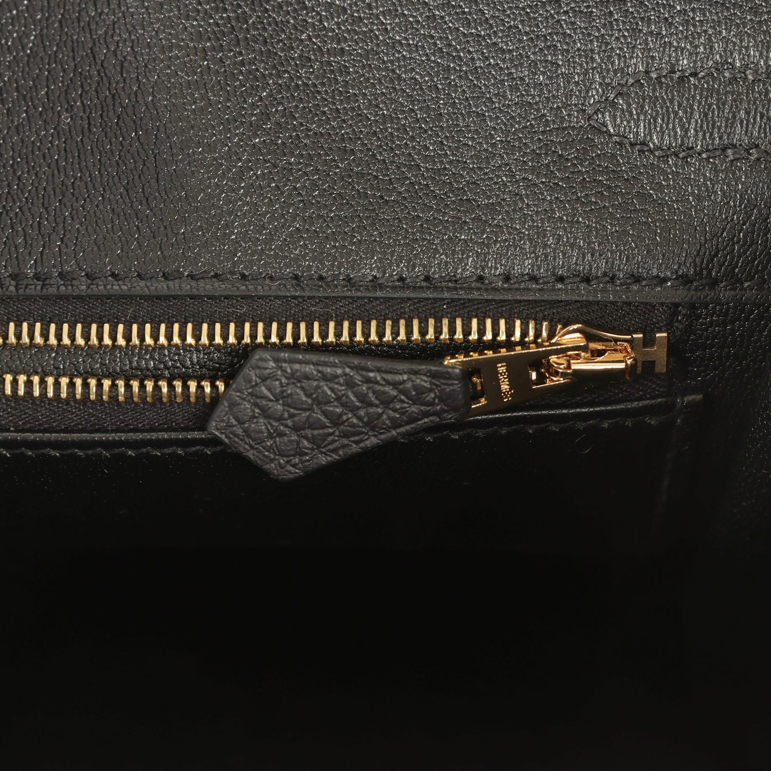 Hermes Birkin 25 Black Togo Permabrass Hardware