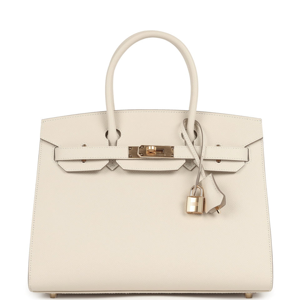 Hermes Birkin Sellier 30 Craie Epsom Gold Hardware Payment 1 for JJ only