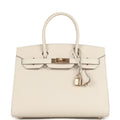 Hermes Birkin Sellier 30 Craie Epsom Gold Hardware Payment 2 for JJ only