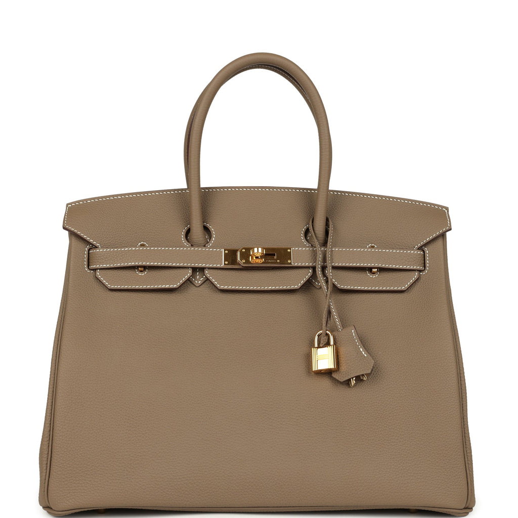 Hermes Birkin 35 Etoupe Togo Gold Hardware