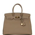 Hermes Birkin 35 Etoupe Togo Gold Hardware