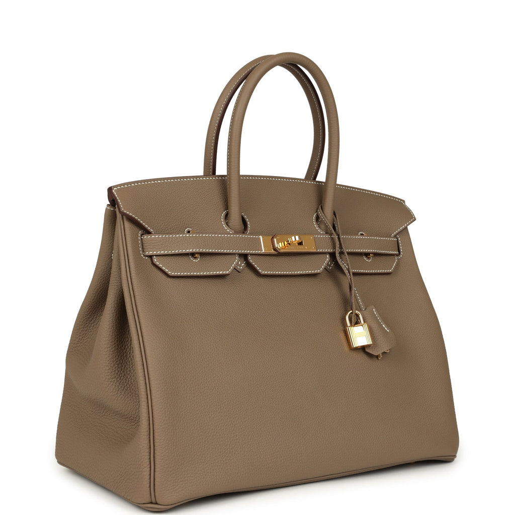 Hermes Birkin 35 Etoupe Togo Gold Hardware