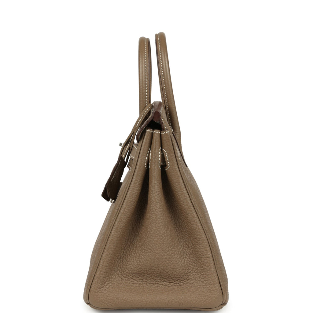 Hermes Birkin 25 Etoupe Togo Palladium Hardware