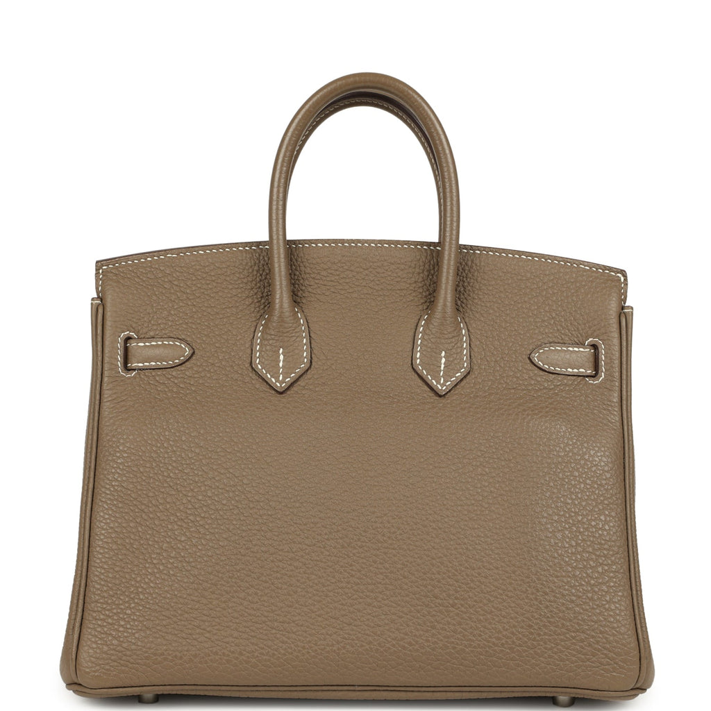 Hermes Birkin 25 Etoupe Togo Palladium Hardware