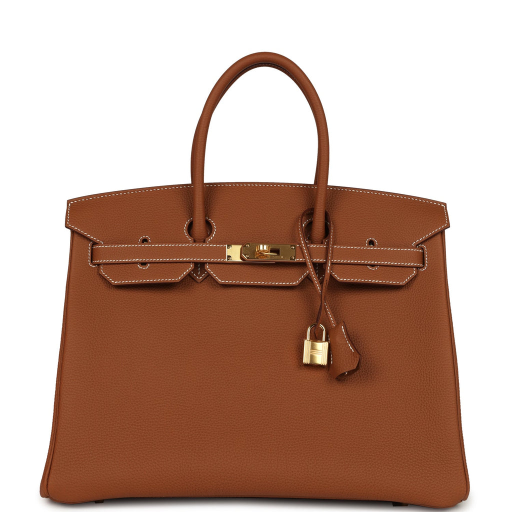Hermes Birkin 35 Gold Togo Gold Hardware