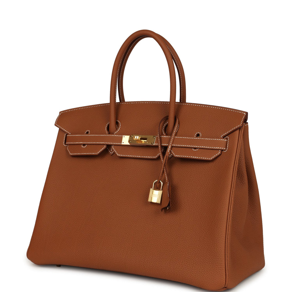 Hermes Birkin 35 Gold Togo Gold Hardware