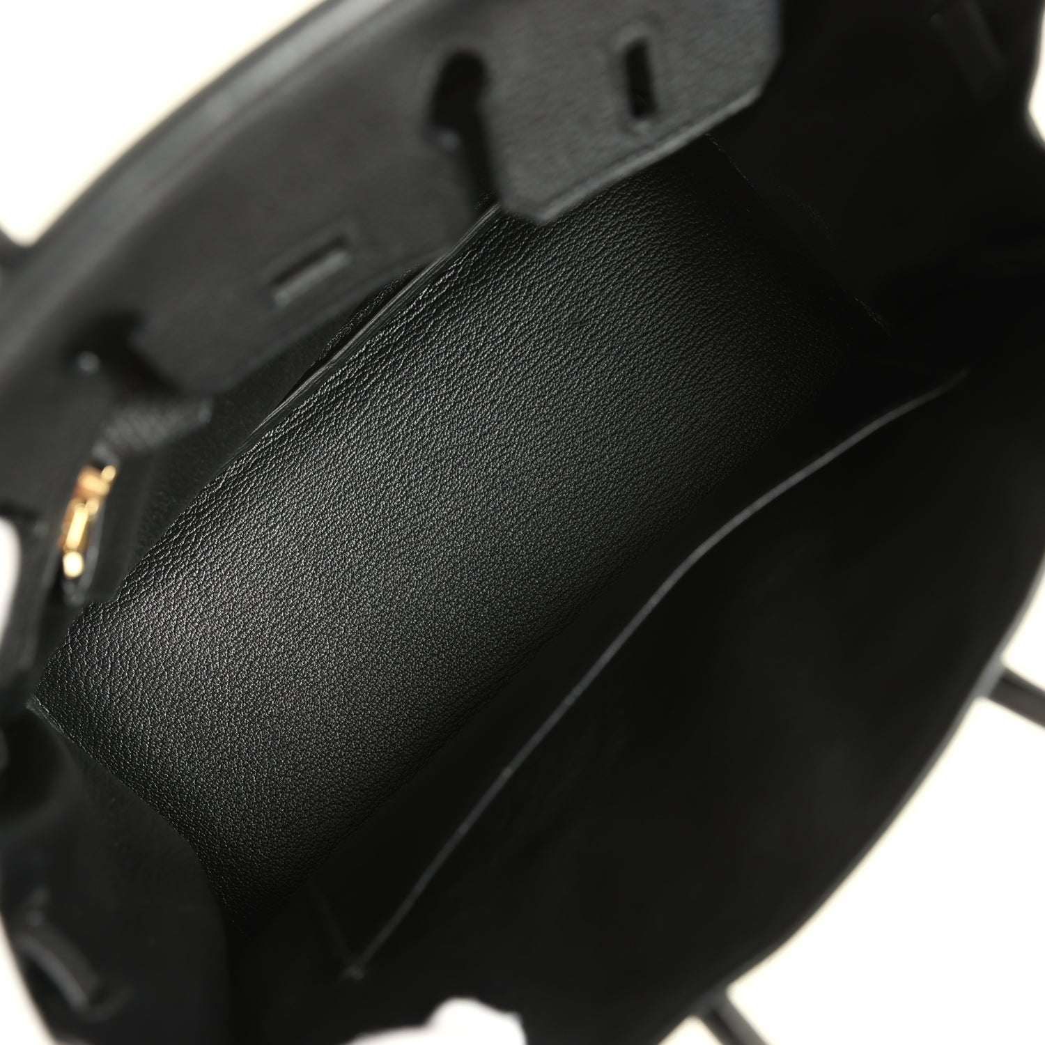 Pre-owned Hermes Birkin 25 Black Togo Gold Hardware