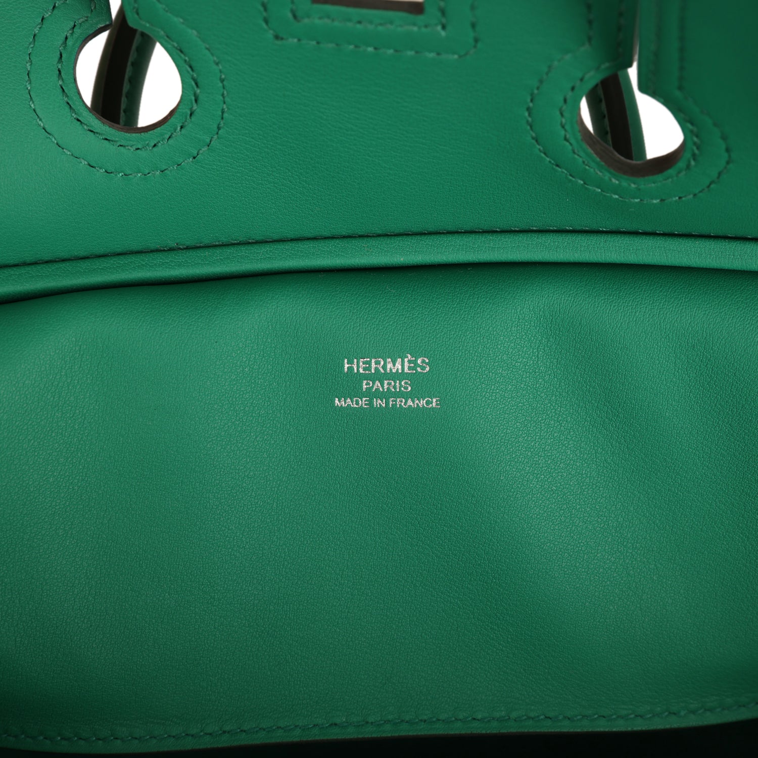 Pre-owned Hermes Birkin Cargo 25 Vert Vertigo Toile H and Swift Palladium Hardware