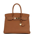 Hermes Birkin 30 Gold Togo Gold Hardware