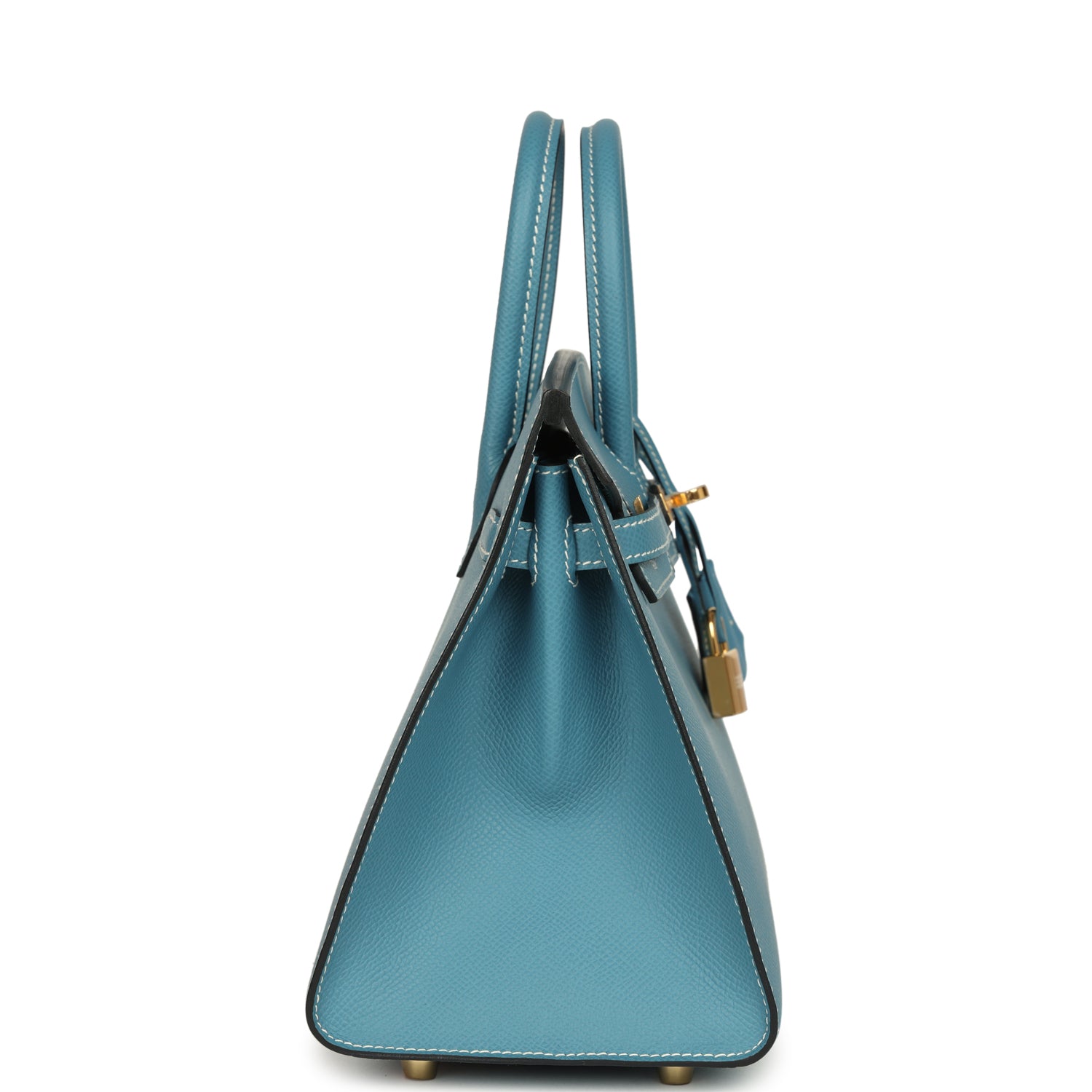 Hermes Birkin Sellier 25 Blue Jean Epsom Gold Hardware
