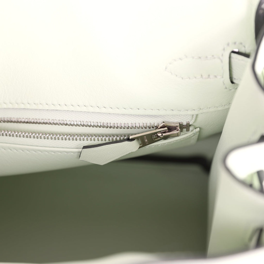 Hermes Birkin 25 Vert Fizz Swift Palladium Hardware