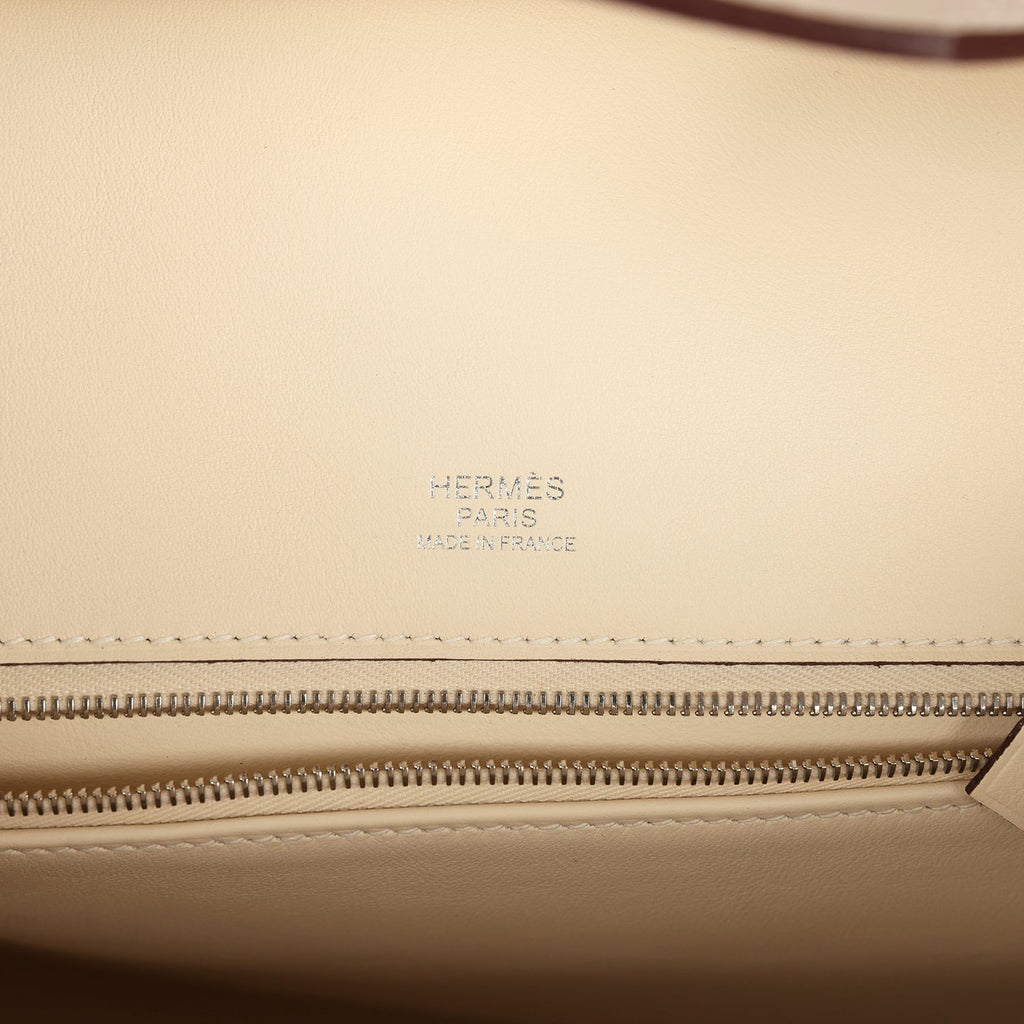 Hermes Birkin 30 Glycine Grizzly and Nata Swift Palladium Hardware