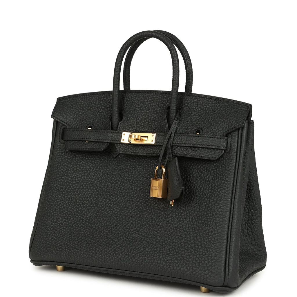 Hermes Birkin 25 Plomb Togo Gold Hardware