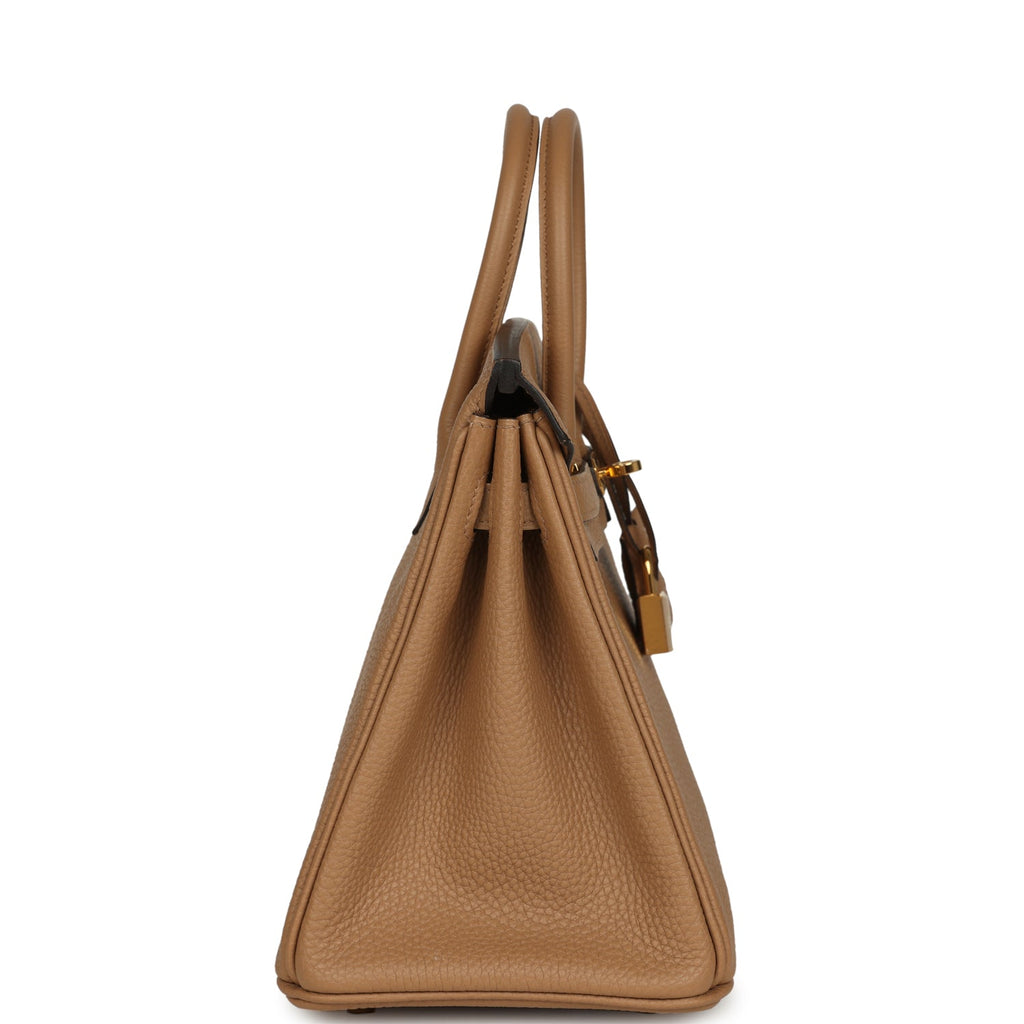 New Hermes Birkin 25 Chai Togo Gold Hardware