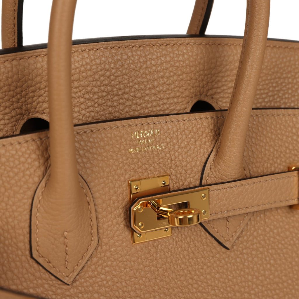 New Hermes Birkin 25 Chai Togo Gold Hardware