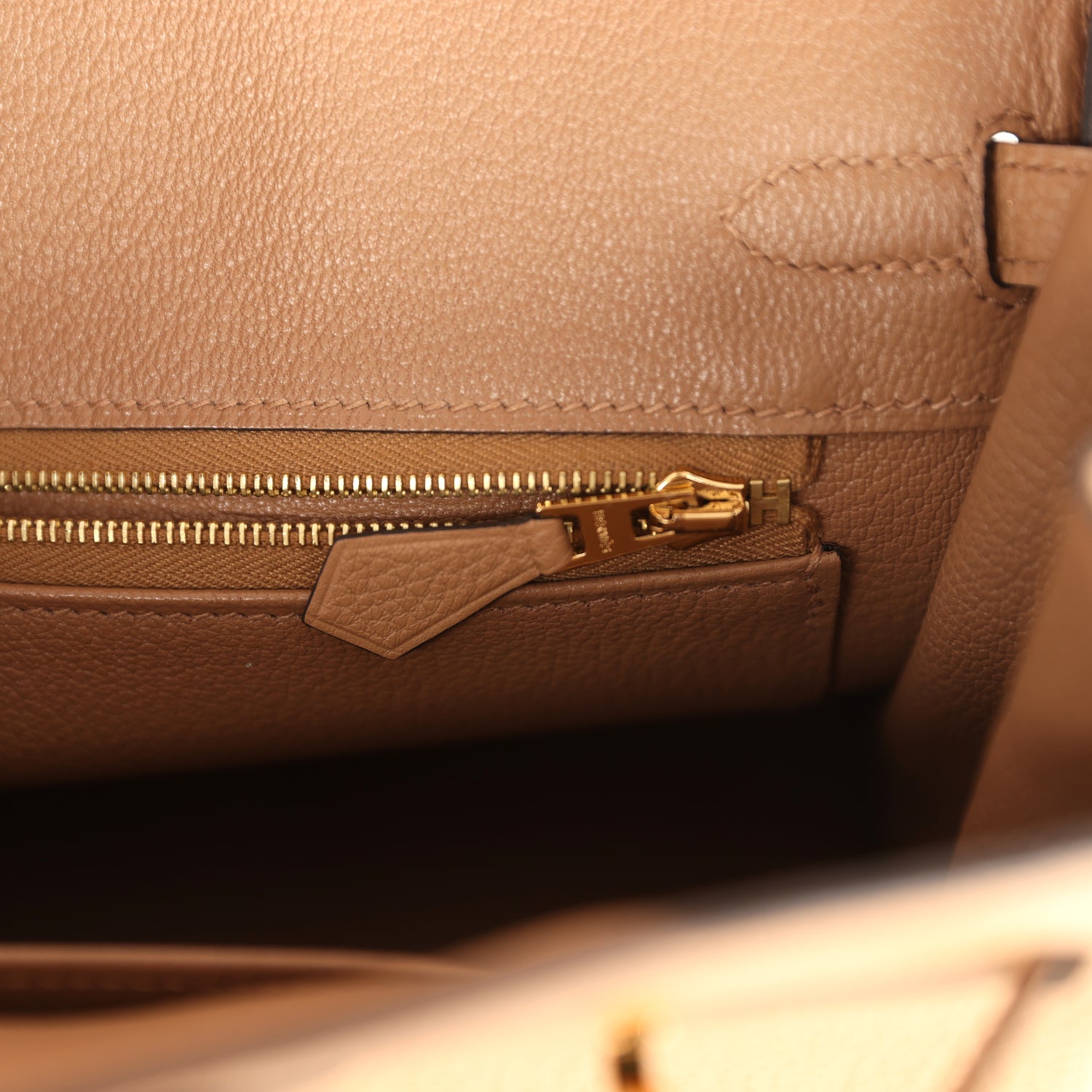 New Hermes Birkin 25 Chai Togo Gold Hardware
