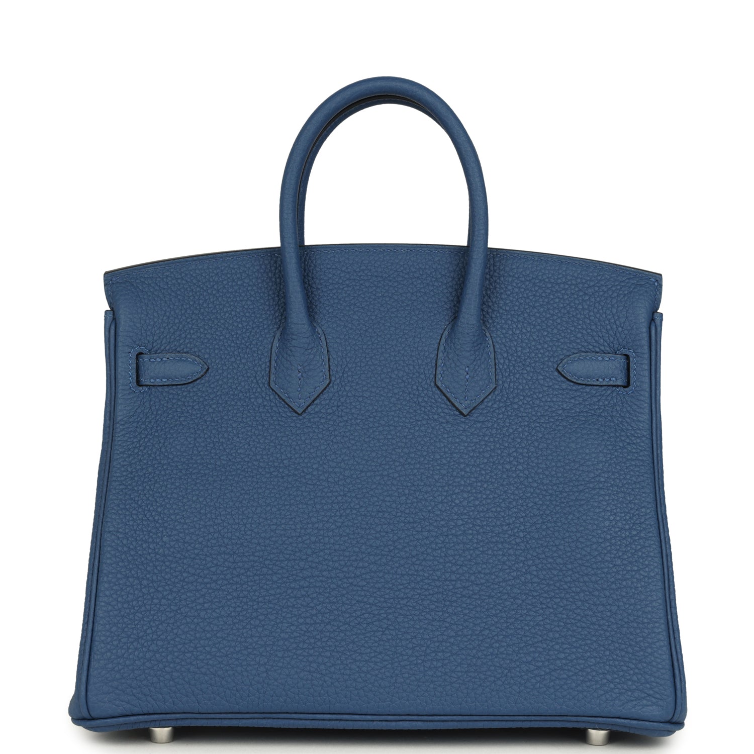 Hermes Birkin 25 Bleu Tie Togo Palladium Hardware