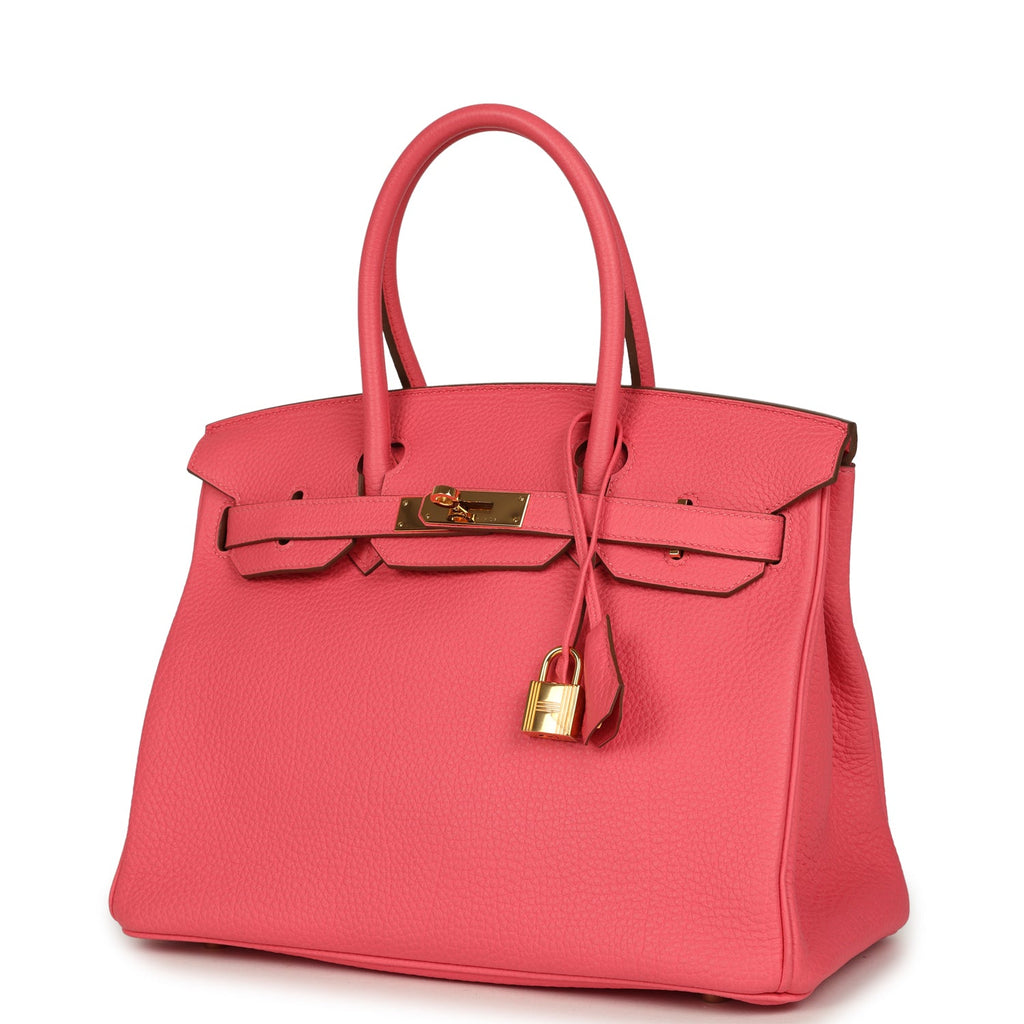 Pre-owned Hermes Birkin 30 Rose Lipstick Togo Gold Hardware