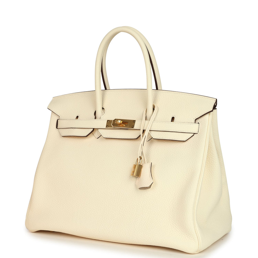 Hermes Birkin 35 Nata Clemence Gold Hardware