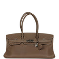 New Hermes Shoulder Birkin 42 JPG Etoupe Togo Palladium Hardware