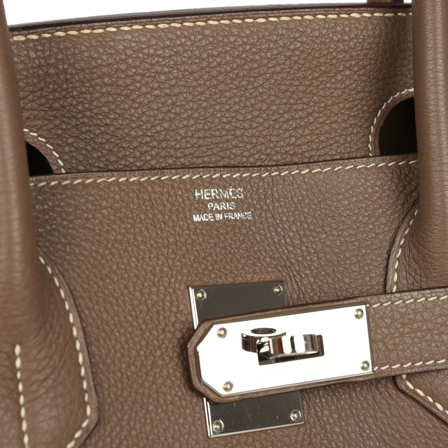 New Hermes Shoulder Birkin 42 JPG Etoupe Togo Palladium Hardware