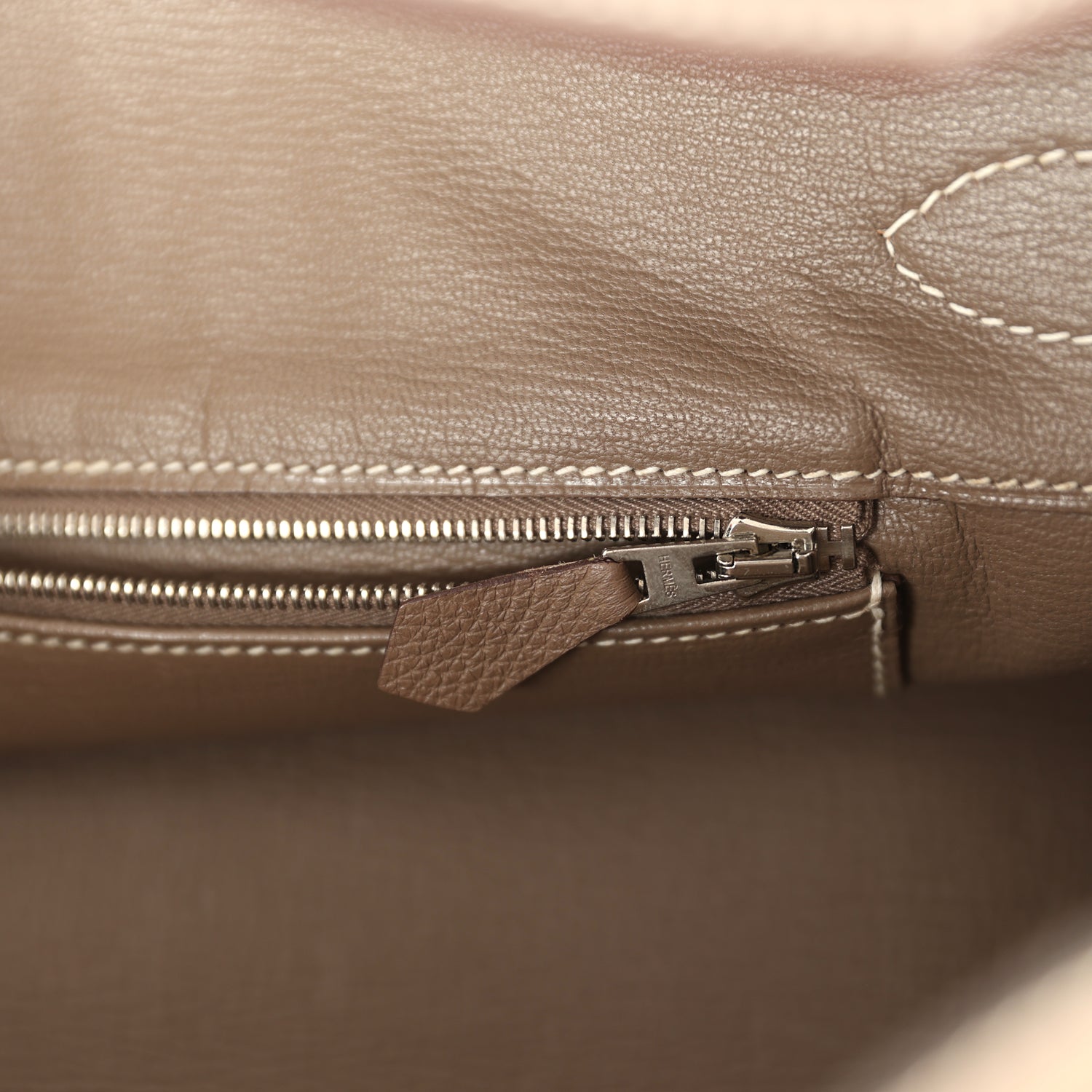 New Hermes Shoulder Birkin 42 JPG Etoupe Togo Palladium Hardware