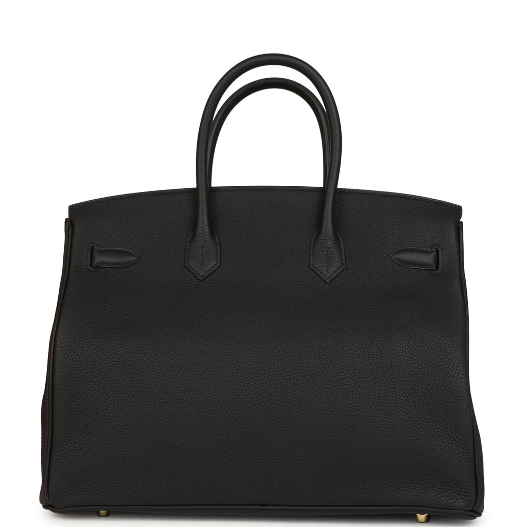 Hermes Birkin 35 Black Togo Gold Hardware