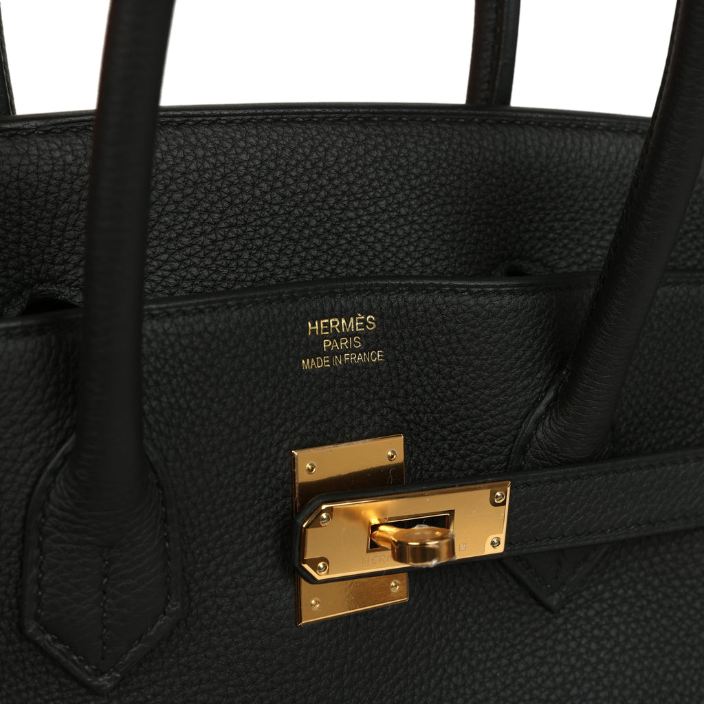Hermes Birkin 35 Black Togo Gold Hardware