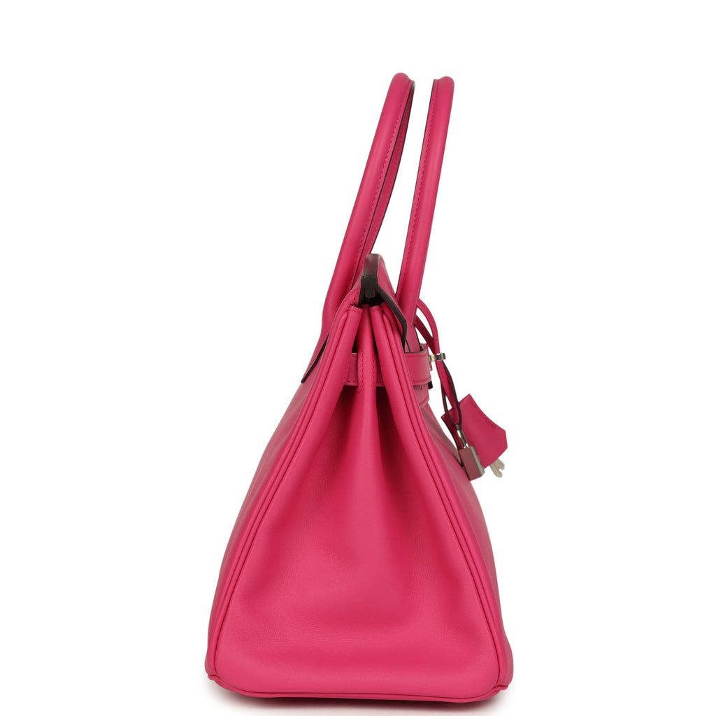 Hermes Birkin 30 Rose Shocking Swift Palladium Hardware