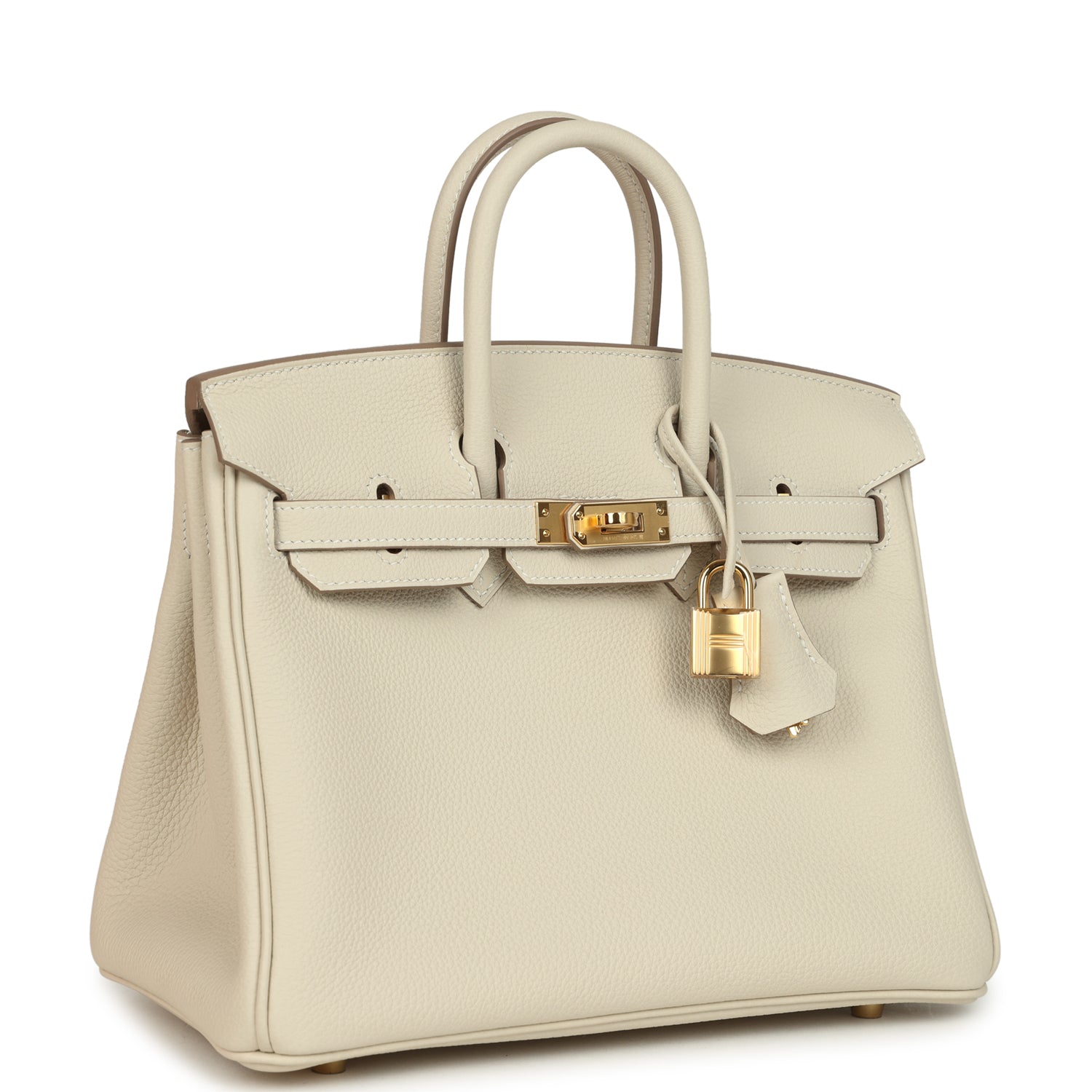Hermes Birkin 25 Craie Togo Gold Hardware