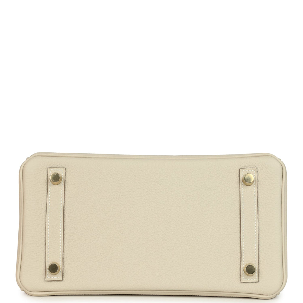 Hermes Birkin 25 Craie Togo Gold Hardware