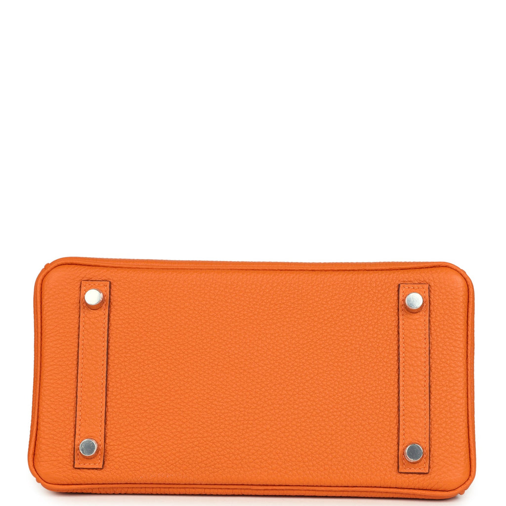 Hermes Birkin 25 Orange Minium Togo Palladium Hardware