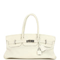 New Hermes Shoulder Birkin 42 JPG White Clemence Palladium Hardware