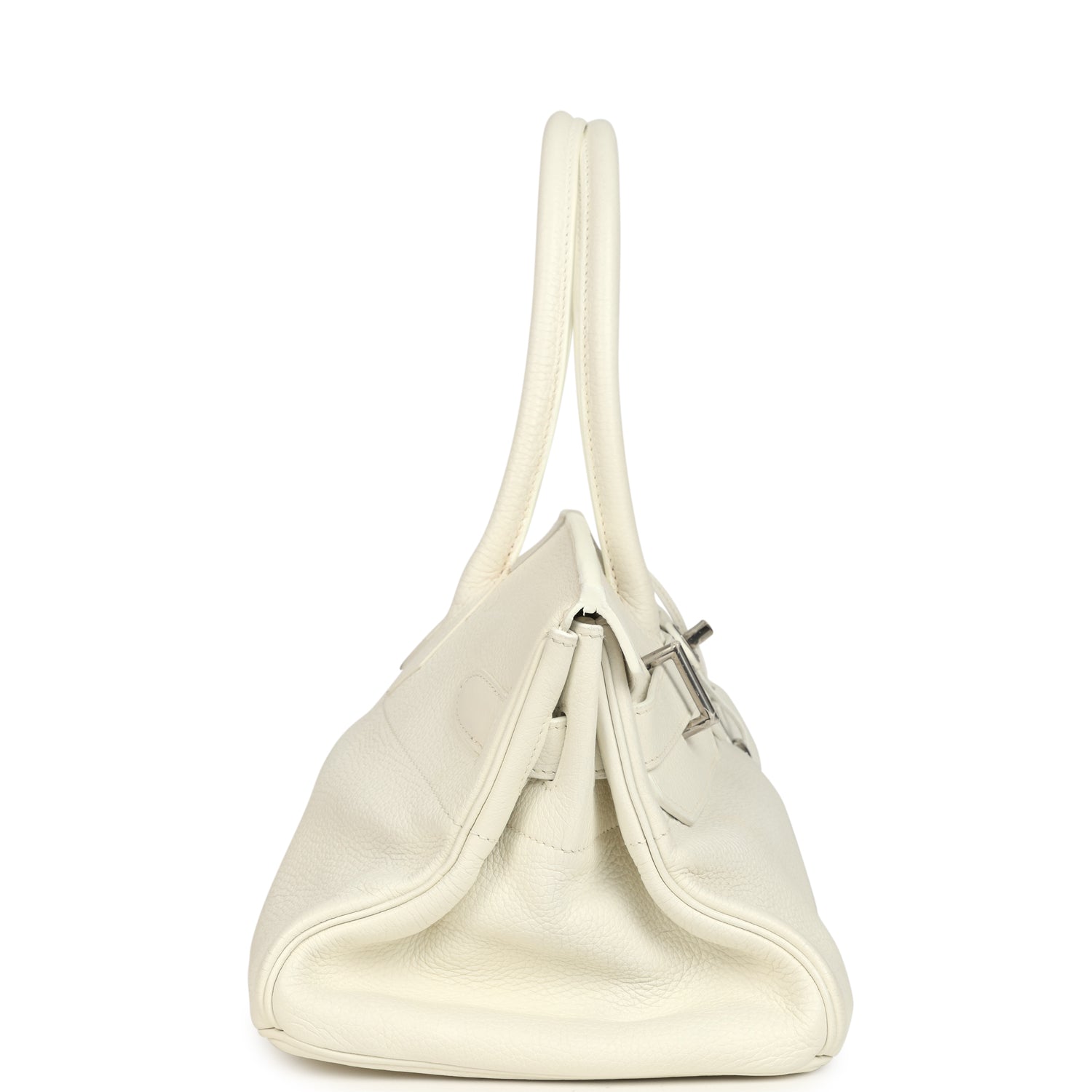 New Hermes Shoulder Birkin 42 JPG White Clemence Palladium Hardware