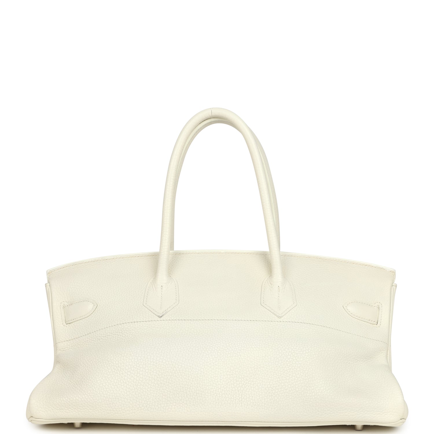 New Hermes Shoulder Birkin 42 JPG White Clemence Palladium Hardware
