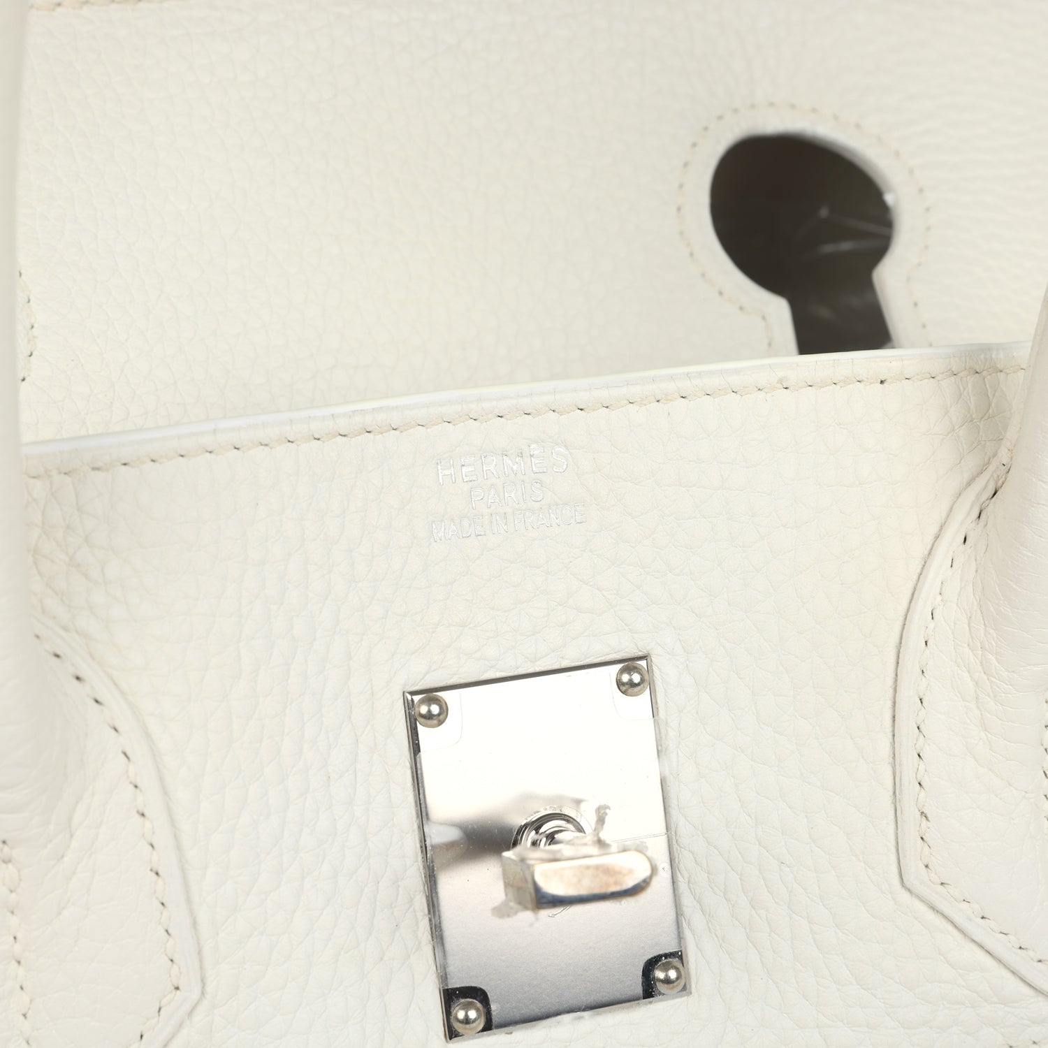 New Hermes Shoulder Birkin 42 JPG White Clemence Palladium Hardware