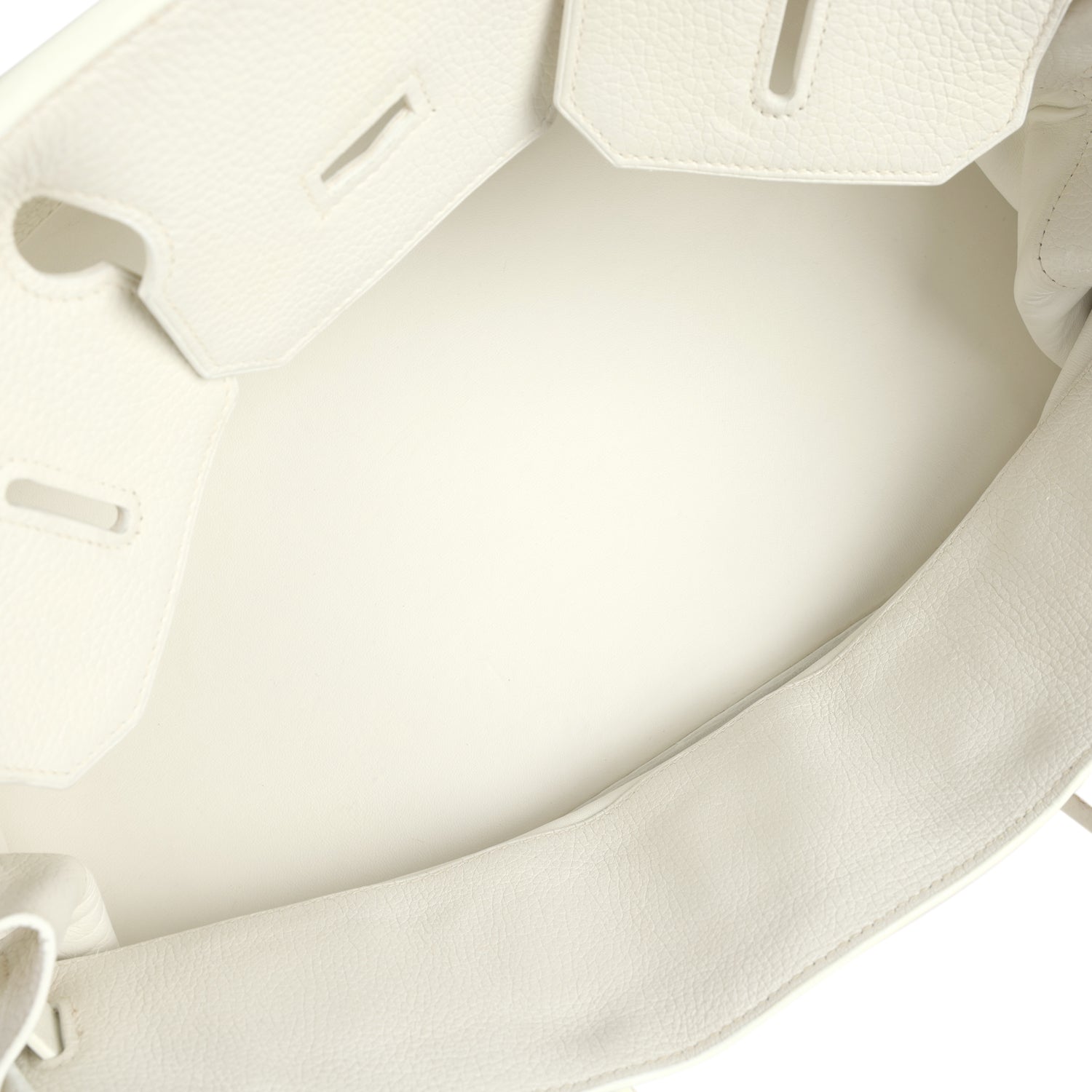 New Hermes Shoulder Birkin 42 JPG White Clemence Palladium Hardware