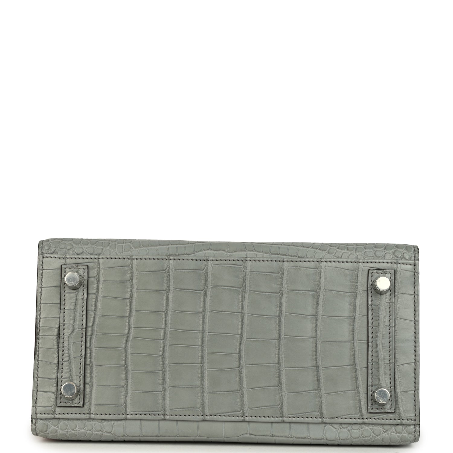 Hermes Birkin Sellier 25 Gris Ciment Matte Alligator Palladium Hardware