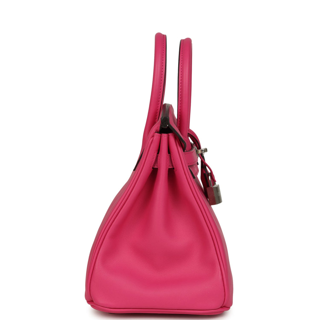 Hermes Birkin 25 Rose Shocking Swift Palladium Hardware