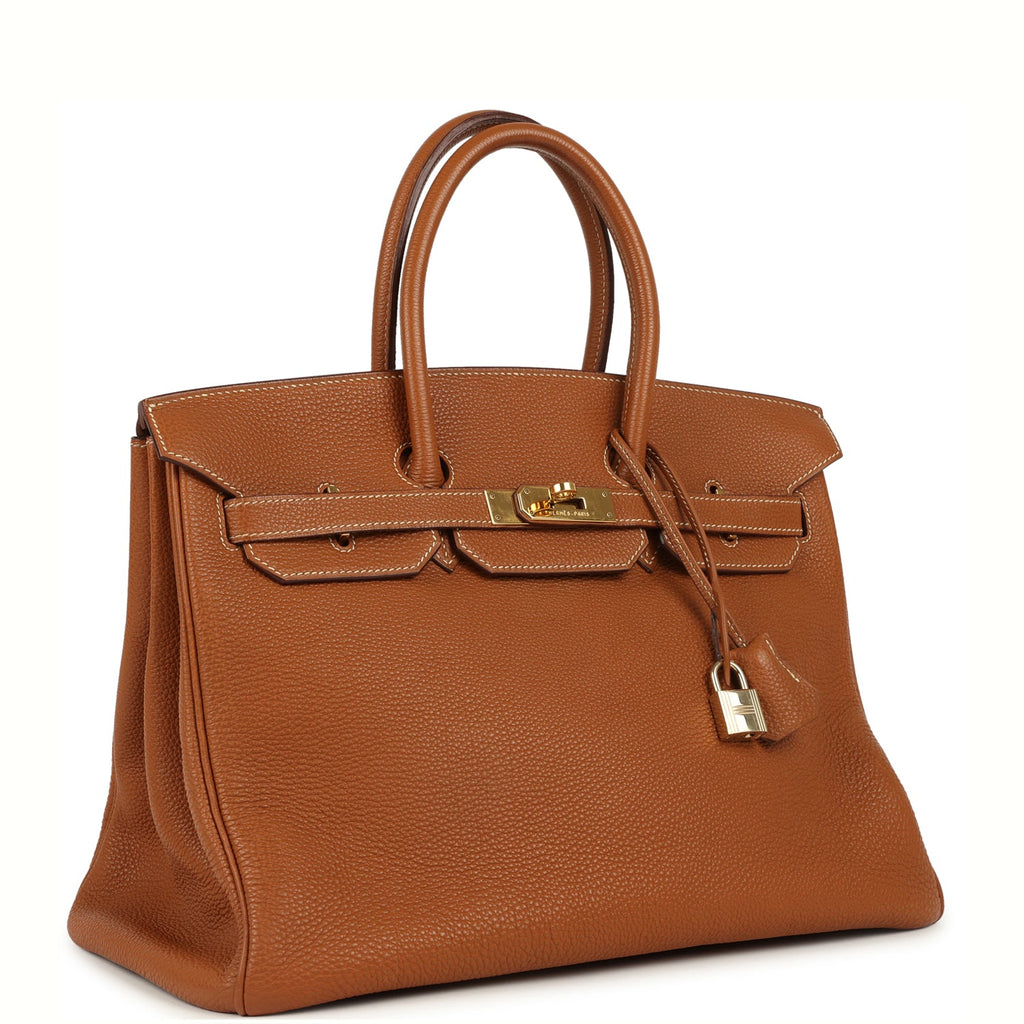 New Hermes Birkin 35 Gold Togo Gold Hardware