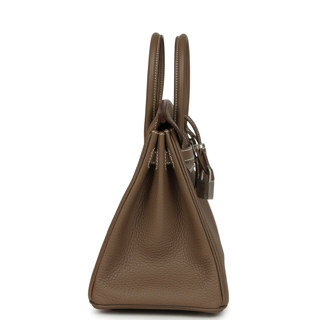 Hermes Birkin 25 Etoupe Togo Brushed Palladium Hardware