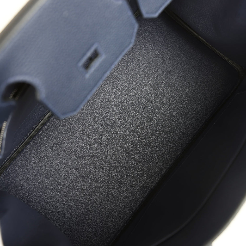 Hermes Birkin 30 Bleu Nuit Togo Palladium Hardware