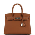 Hermes Birkin 30 Gold Togo Palladium Hardware