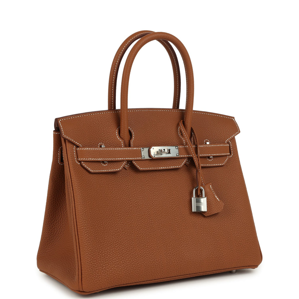 Hermes Birkin 30 Gold Togo Palladium Hardware