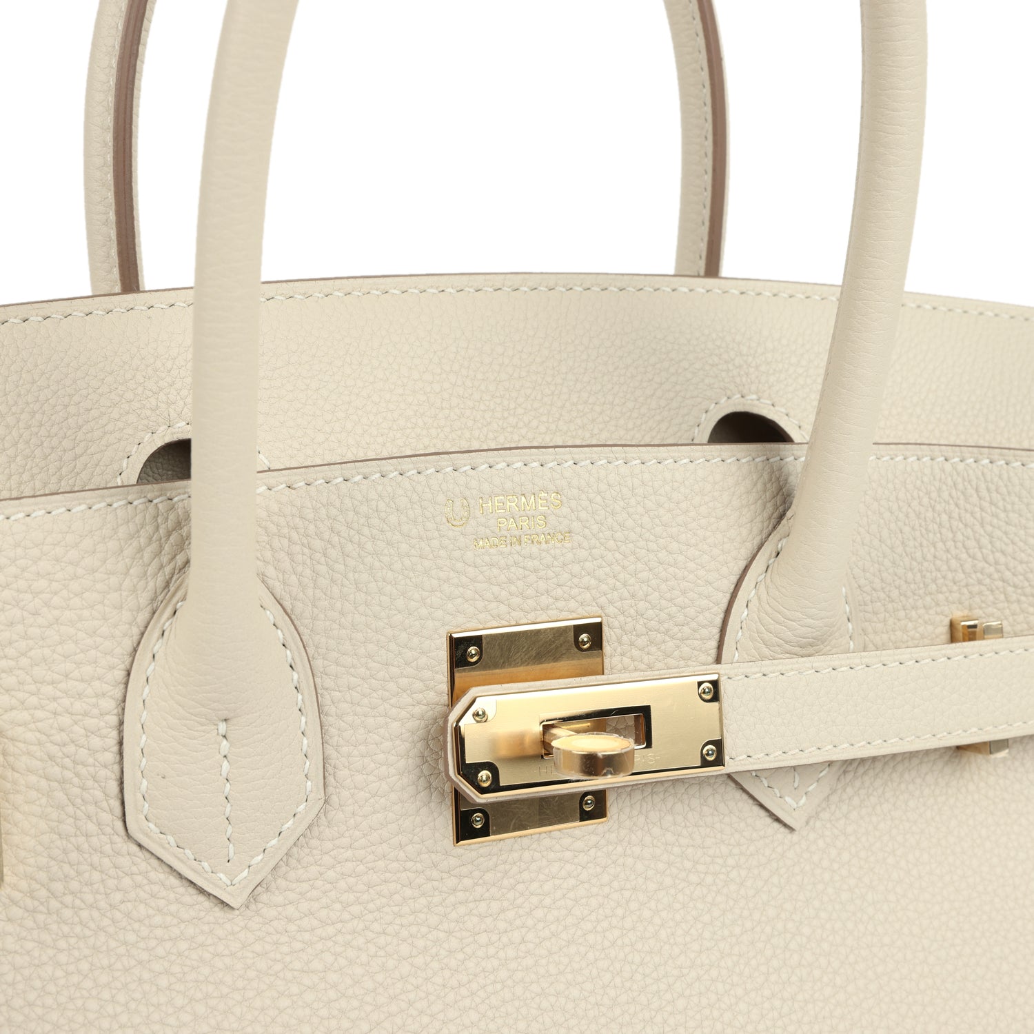 Hermes Special Order (HSS) Birkin 30 Craie Togo Permabrass Hardware