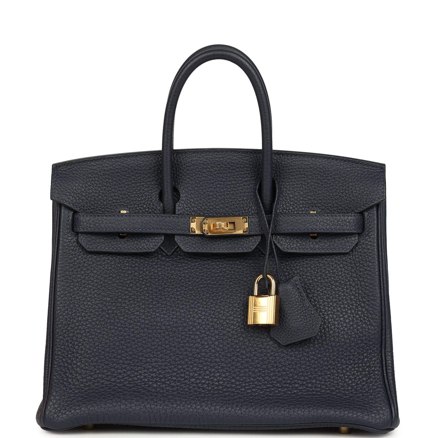 Hermes Birkin 25 Bleu Nuit Togo Gold Hardware